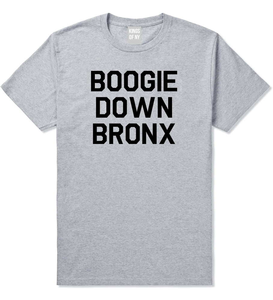 Boogie Down Bronx Mens T-Shirt Grey by Kings Of NY