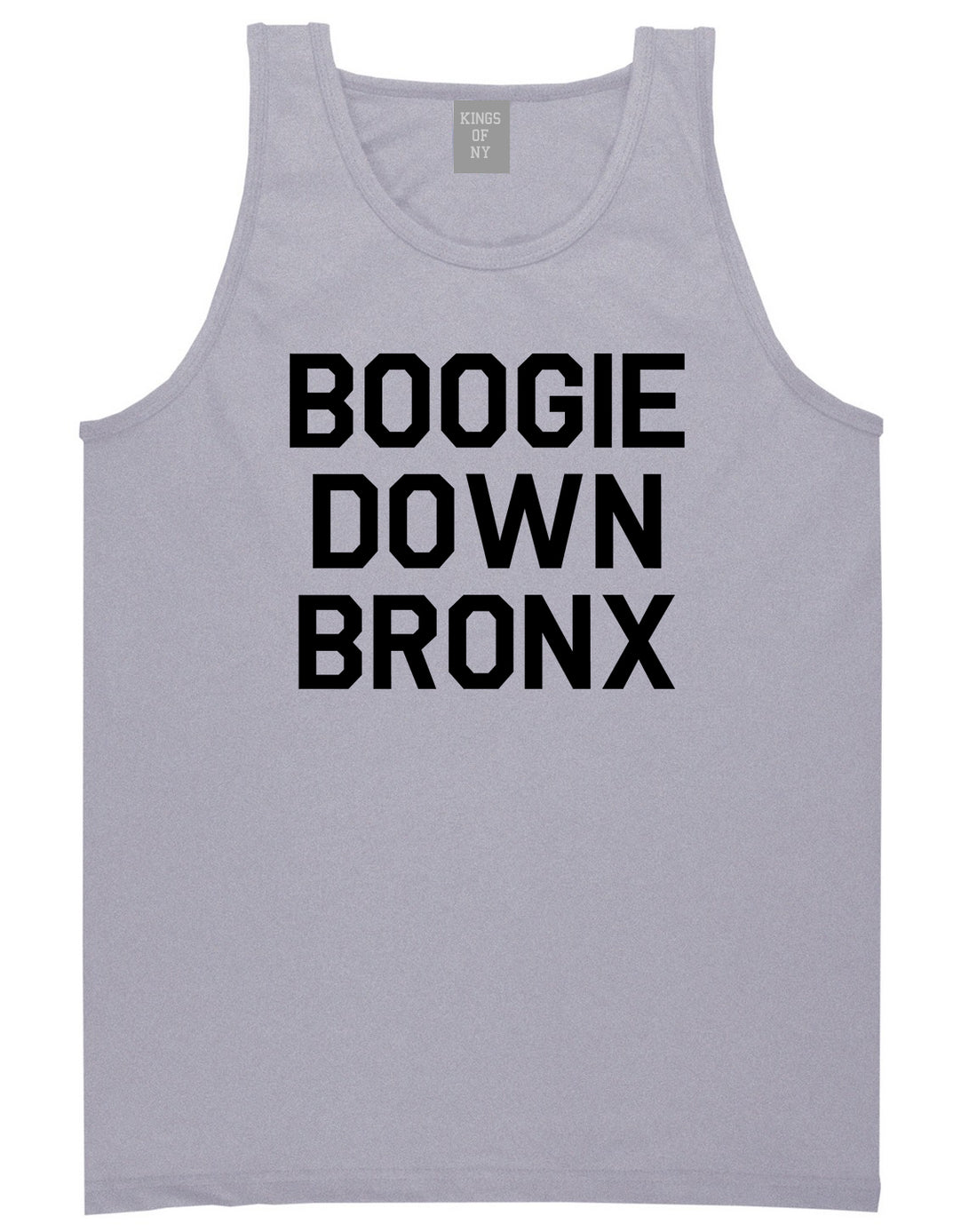 Boogie Down Bronx Mens Tank Top Shirt Grey by Kings Of NY