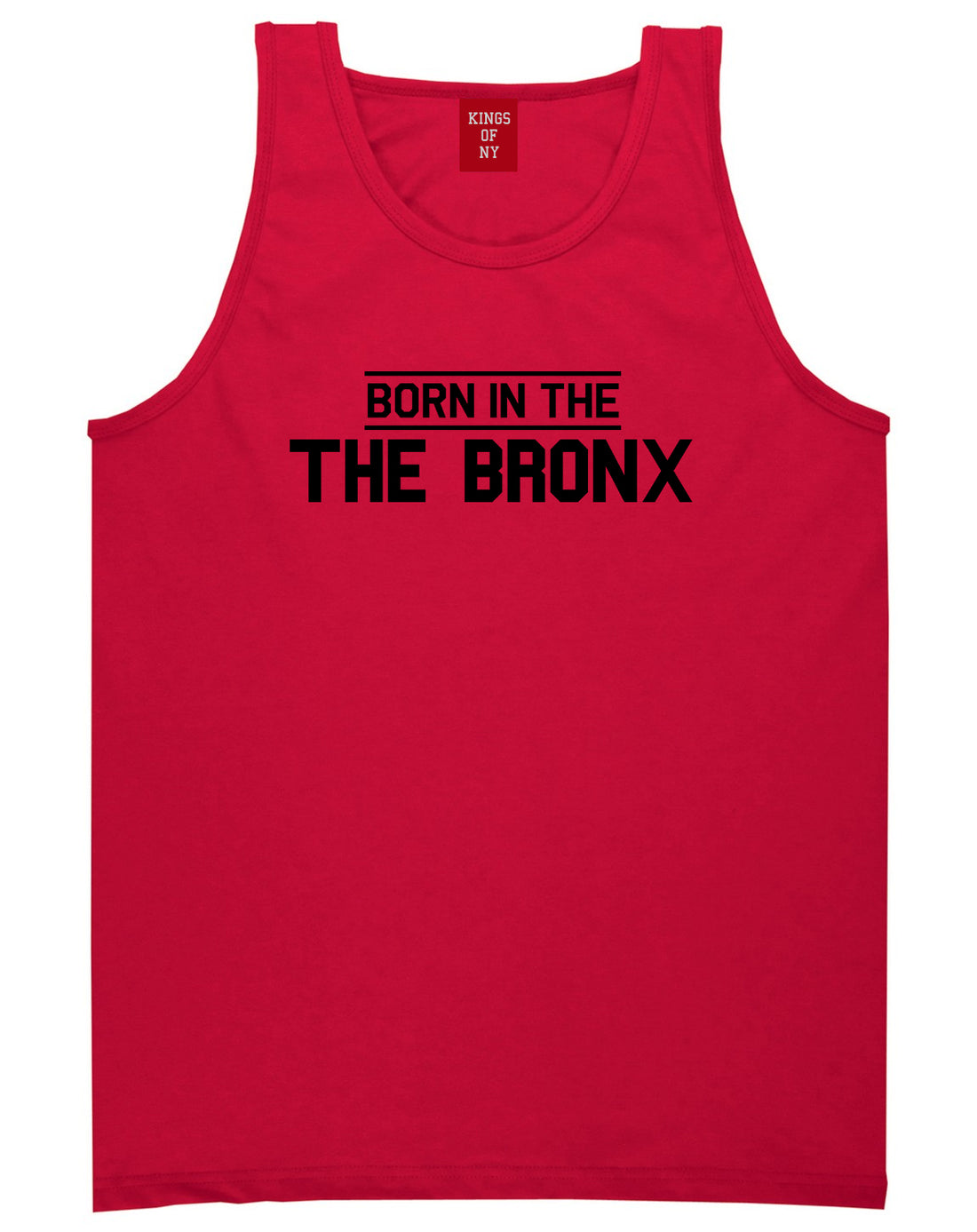 Born In The Bronx NY Mens Tank Top T-Shirt Red