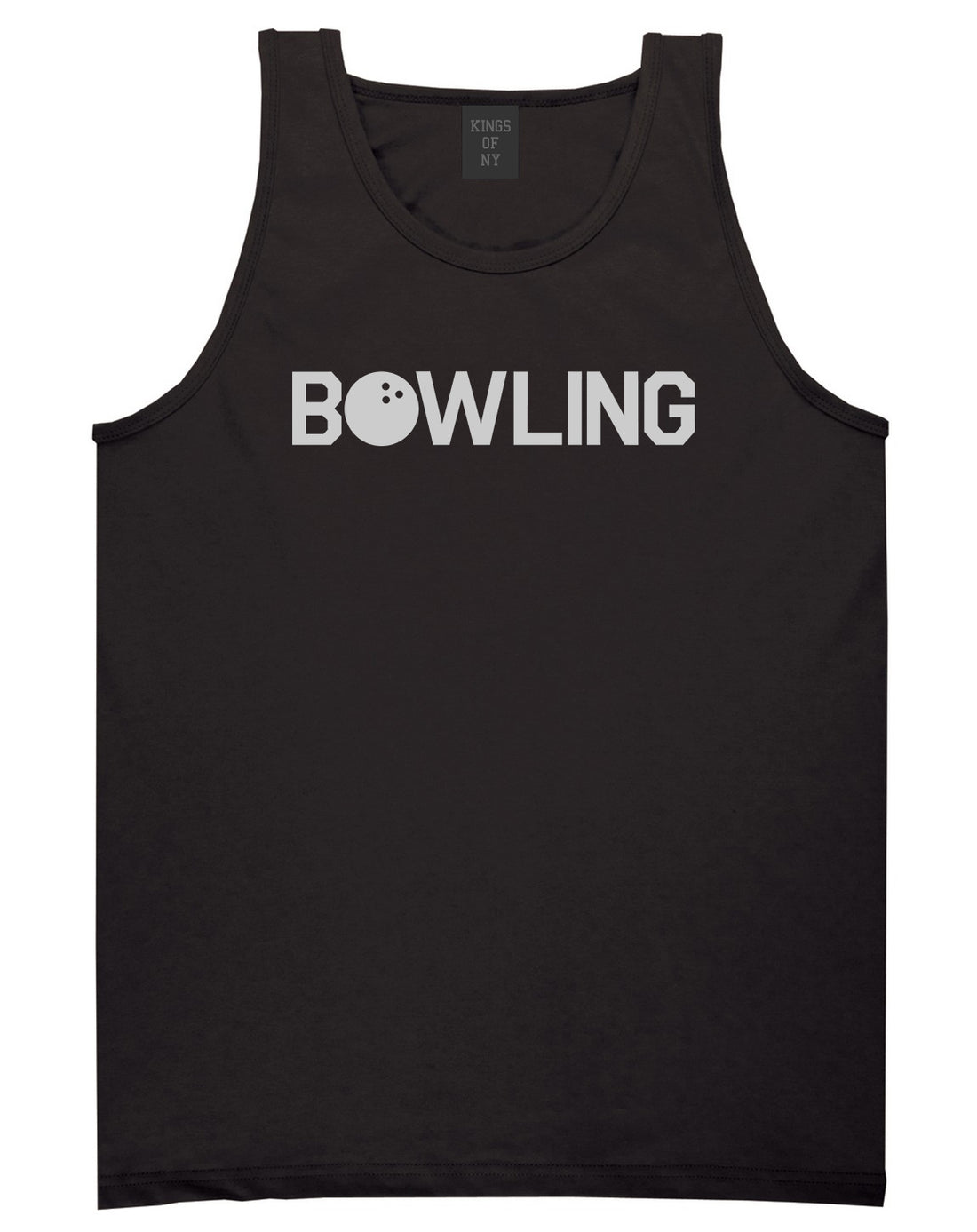 Bowling Black Tank Top Shirt by Kings Of NY