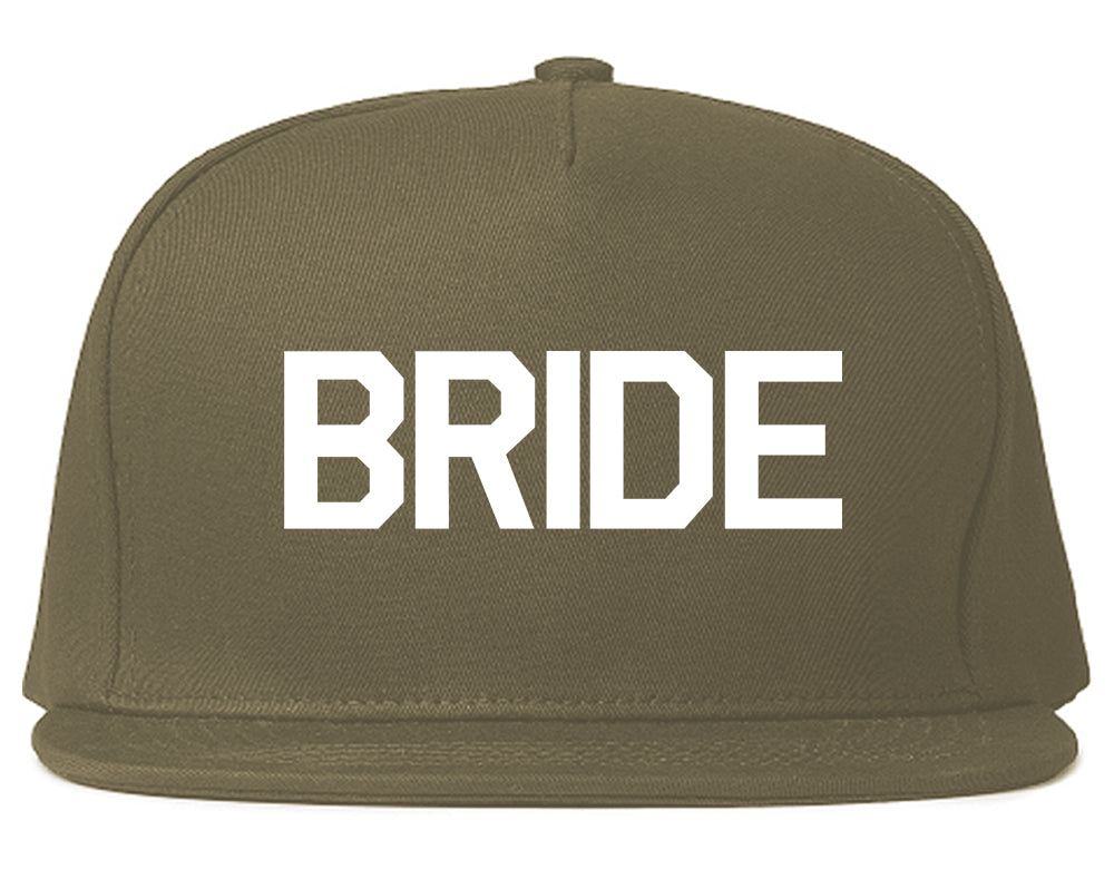 Bride Bachlorette Party Snapback Hat Grey