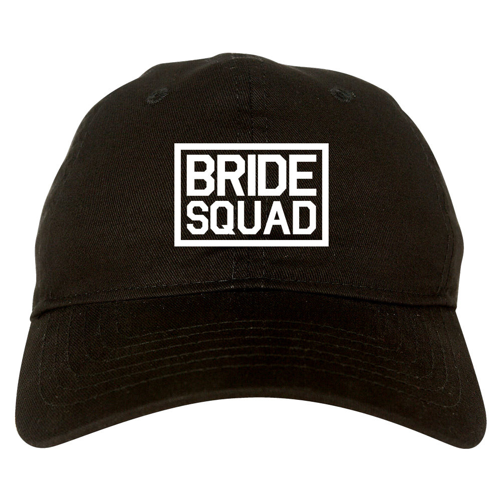 Bride Squad Bachlorette Party Dad Hat Baseball Cap Black