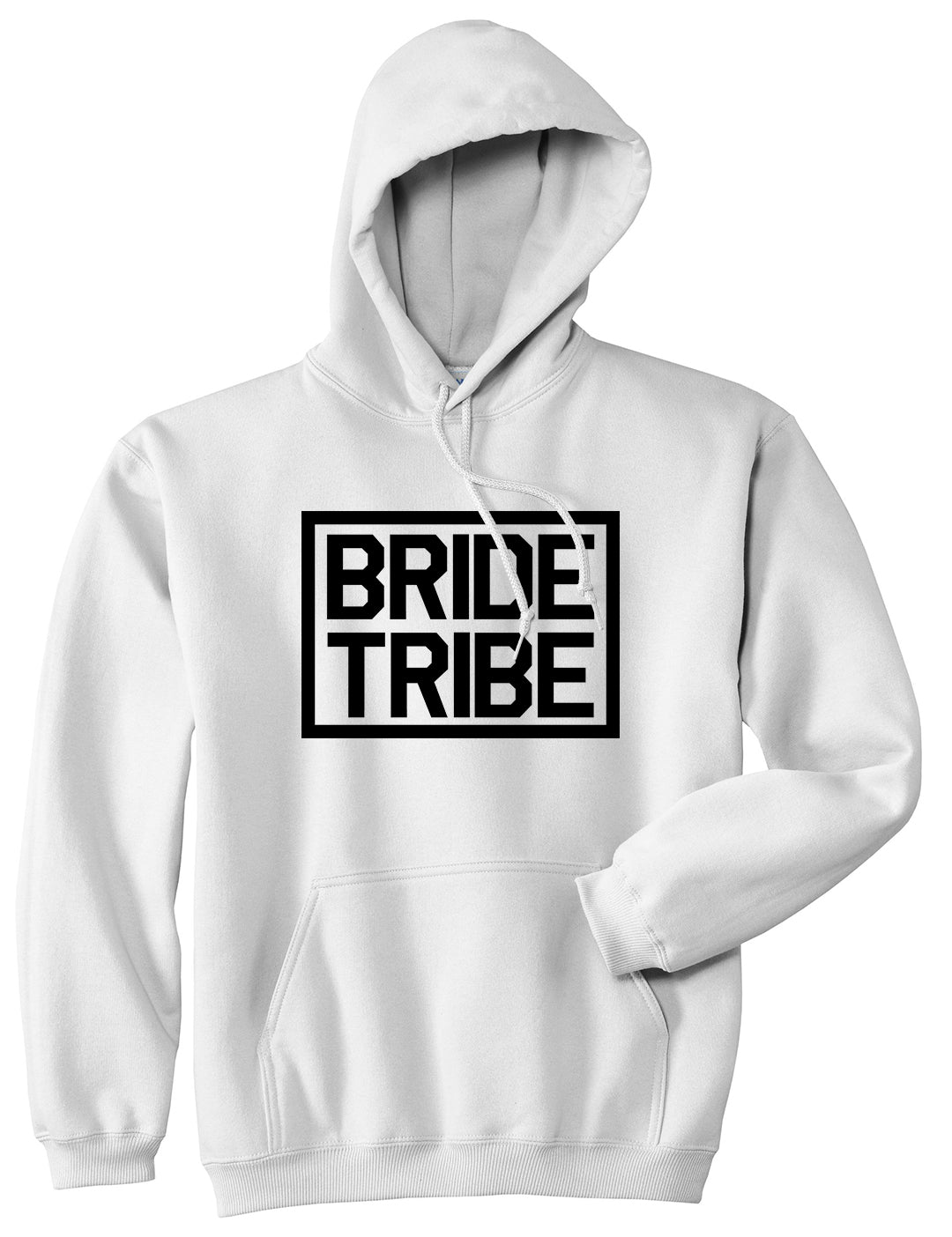 Bride Tribe Bachlorette Party White Pullover Hoodie by Kings Of NY