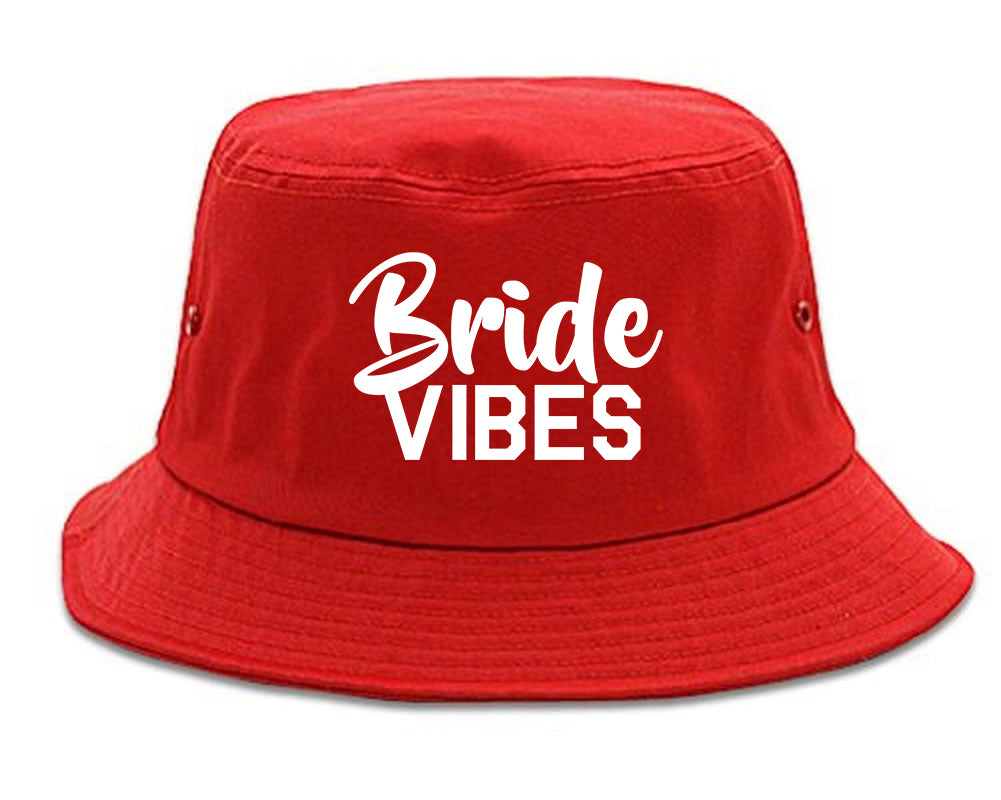 Bride_Vibes_Bridal Red Bucket Hat