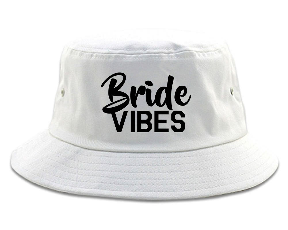 Bride_Vibes_Bridal White Bucket Hat