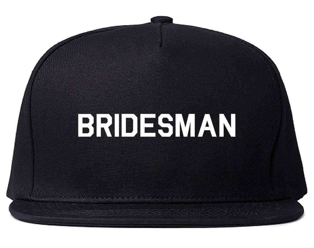 Bridesman Bachlorette Bachelor Party Mens Snapback Hat Black