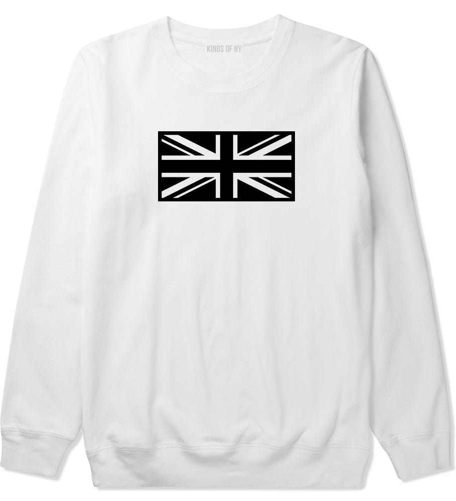 British Army Style White Crewneck Sweatshirt by Kings Of NY