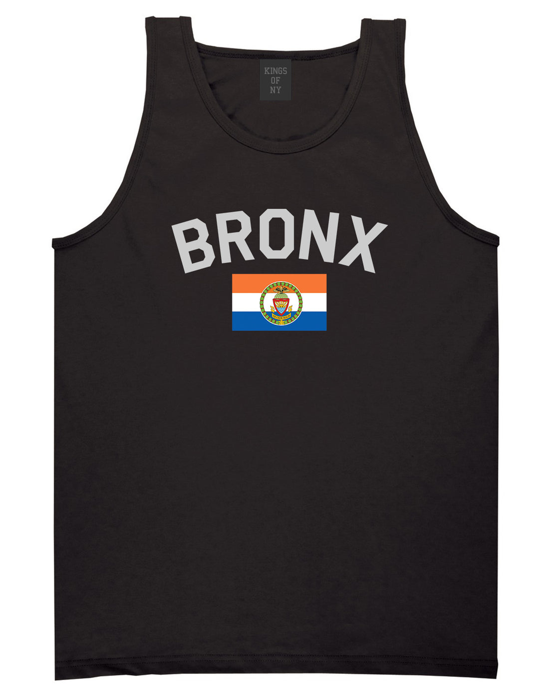 Bronx Flag Mens Tank Top Shirt Black