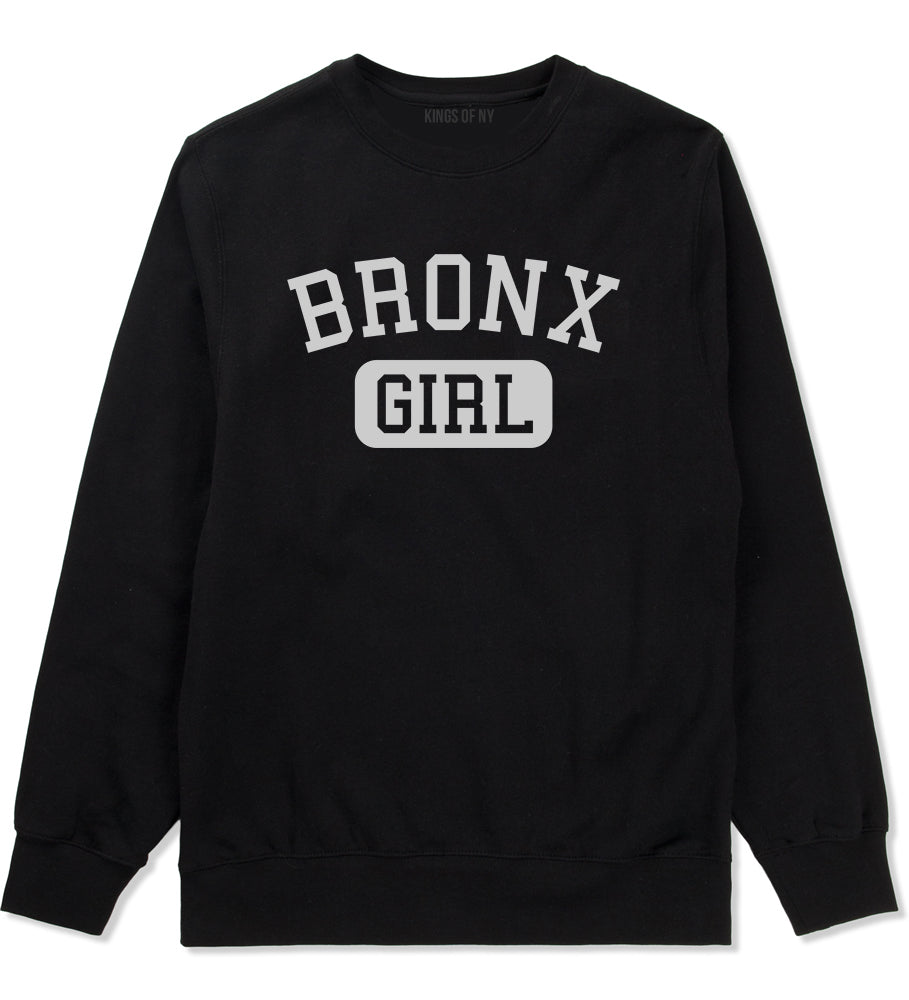 Bronx Girl New York Mens Crewneck Sweatshirt Black