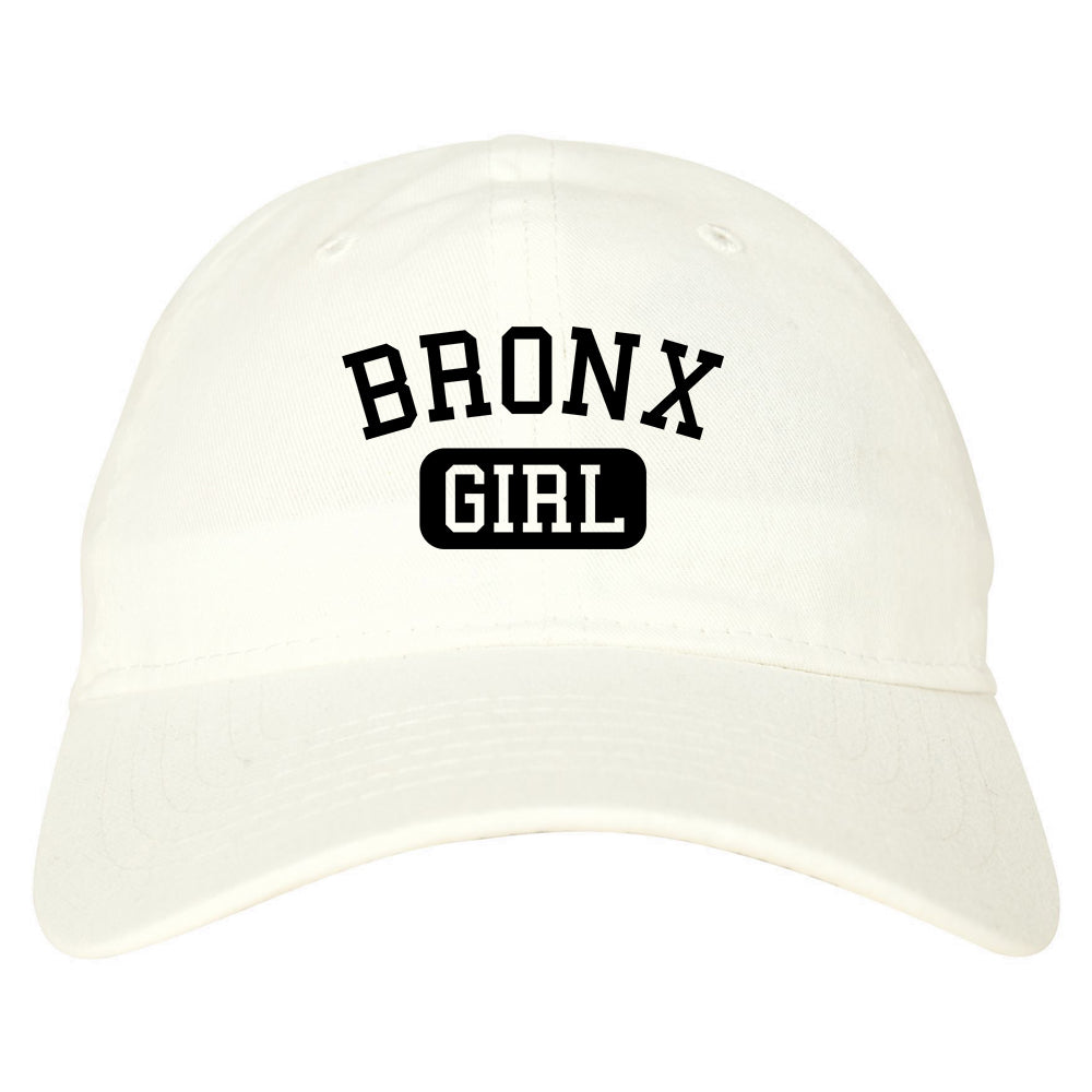 Bronx Girl New York Mens Dad Hat White