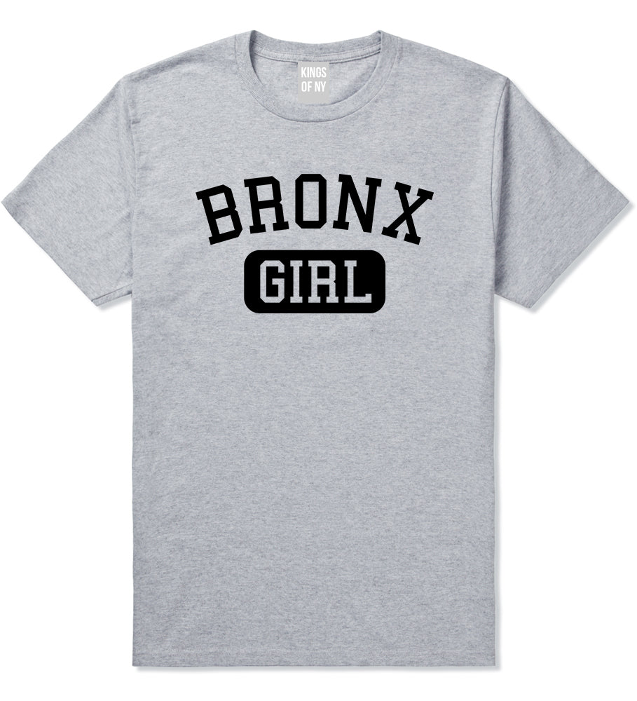 Bronx Girl New York Mens T-Shirt Grey