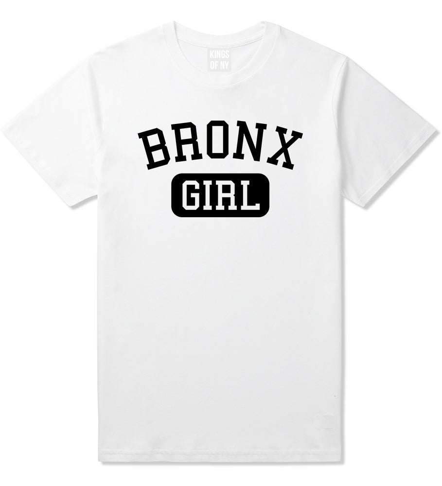 Bronx Girl New York Mens T-Shirt White