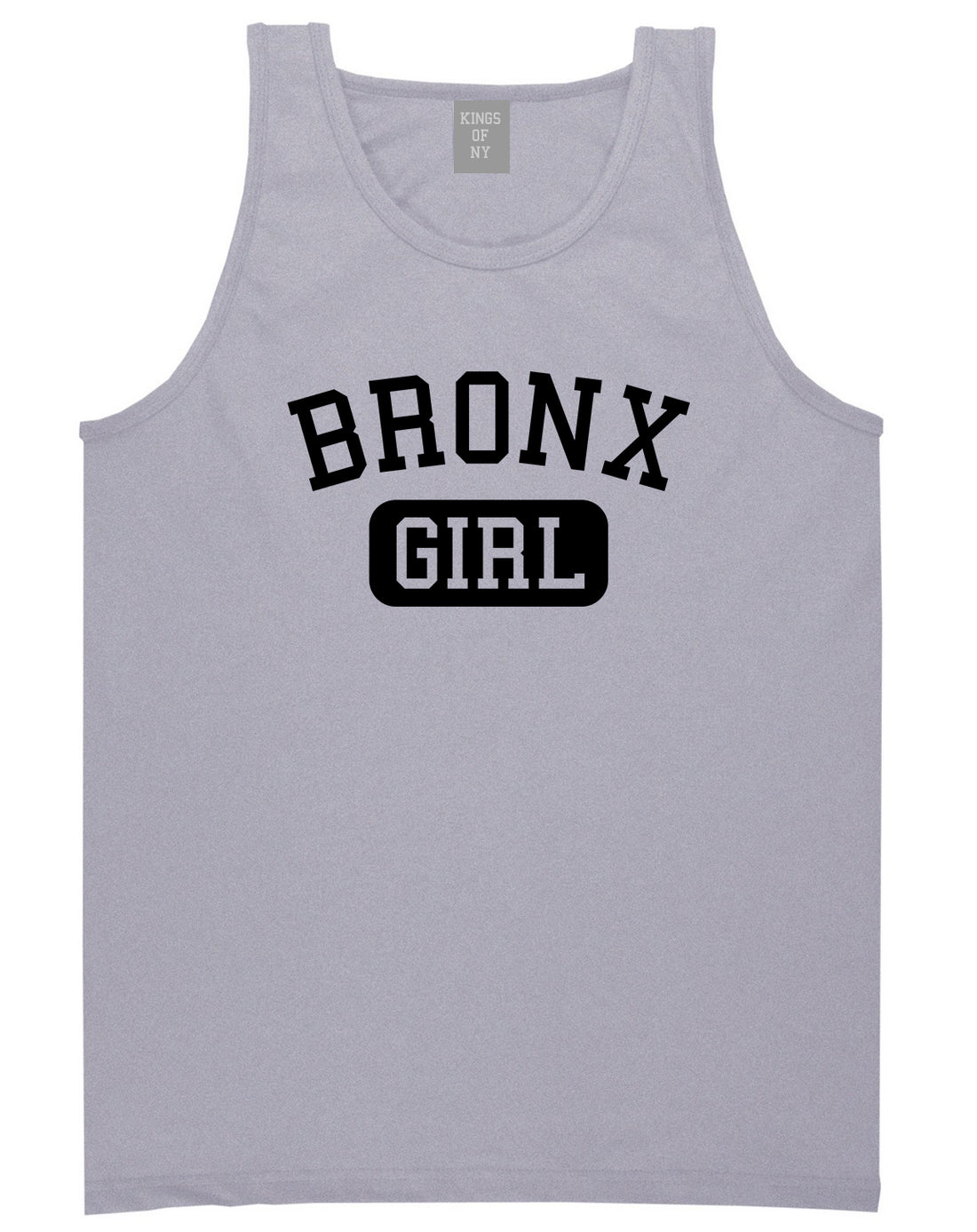 Bronx Girl New York Mens Tank Top T-Shirt Grey