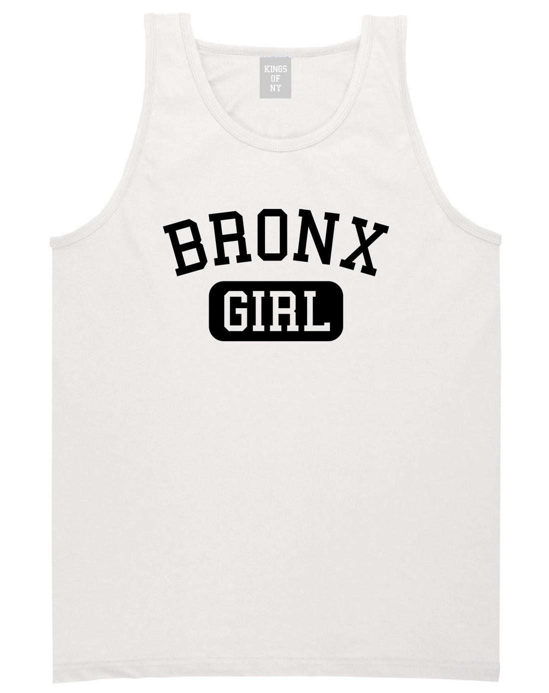 Bronx Girl New York Mens Tank Top T-Shirt White