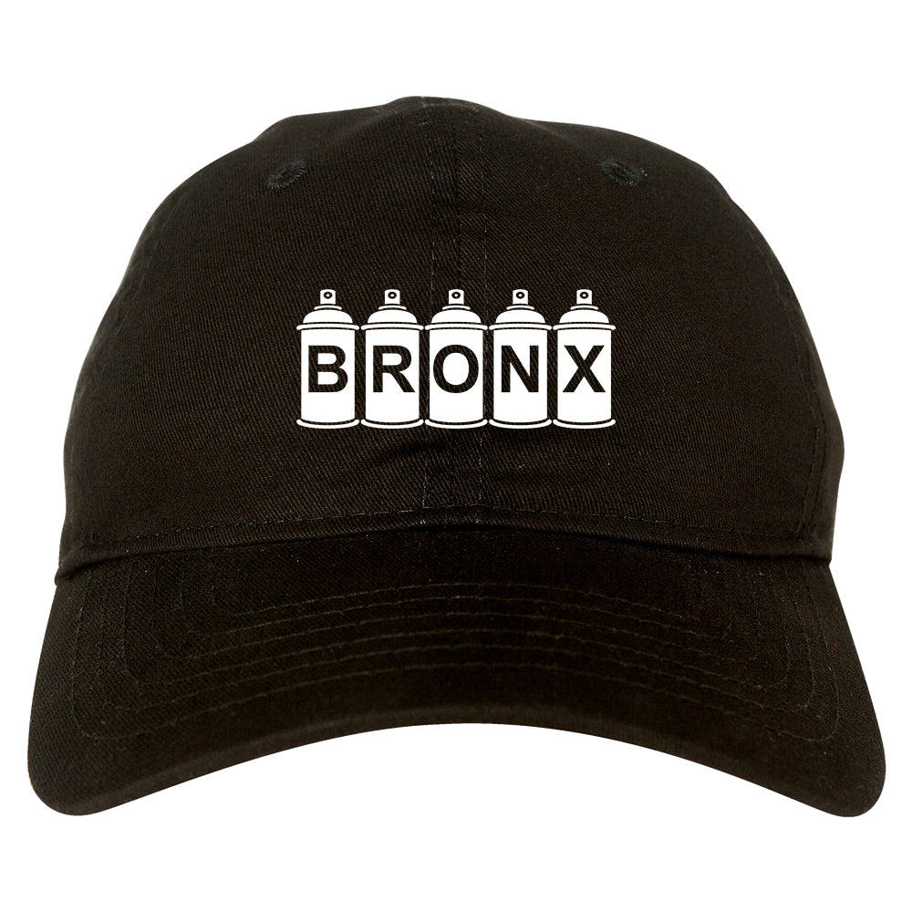 Bronx Graffiti Art Spray Can NY Mens Dad Hat Black