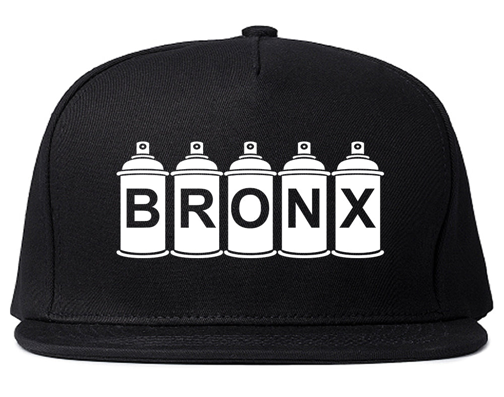 Bronx Graffiti Art Spray Can NY Mens Snapback Hat Black