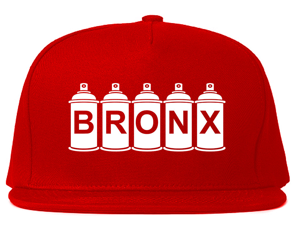 Bronx Graffiti Art Spray Can NY Mens Snapback Hat Red