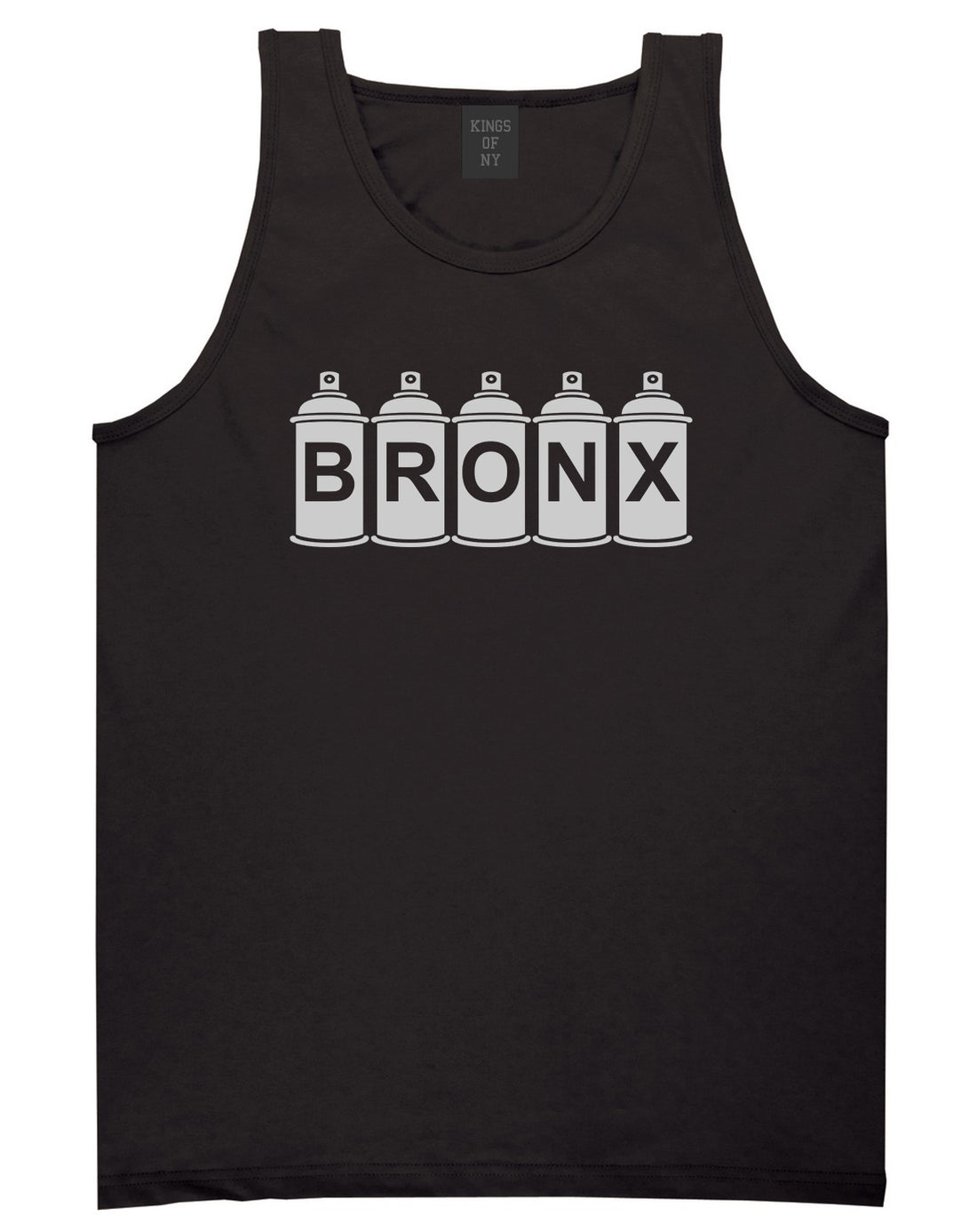 Bronx Graffiti Art Spray Can NY Mens Tank Top T-Shirt Black