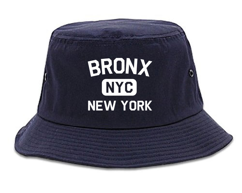 Bronx Gym NYC New York Mens Bucket Hat Navy Blue