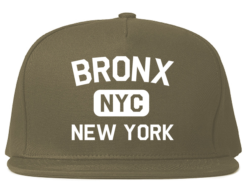 Bronx Gym NYC New York Mens Snapback Hat Grey