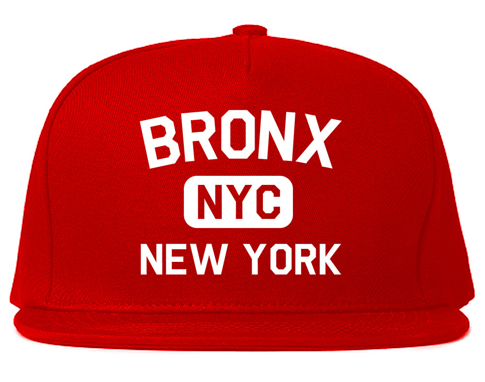 Bronx Gym NYC New York Mens Snapback Hat Red