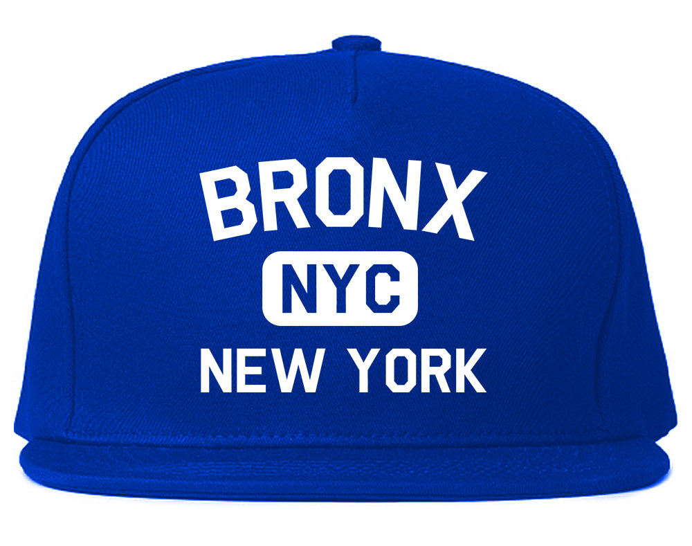 Bronx Gym NYC New York Mens Snapback Hat Royal Blue