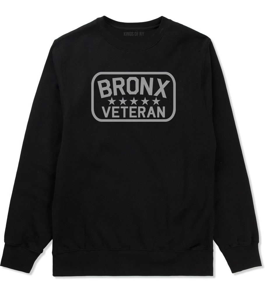 Bronx Veteran Mens Crewneck Sweatshirt Black