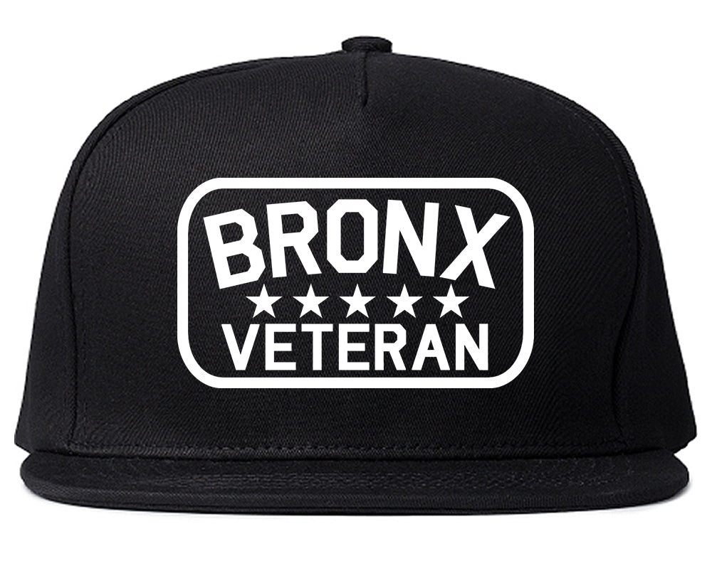 Bronx Veteran Mens Snapback Hat Black