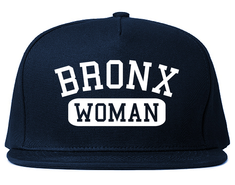 Bronx Woman Mens Snapback Hat Navy Blue