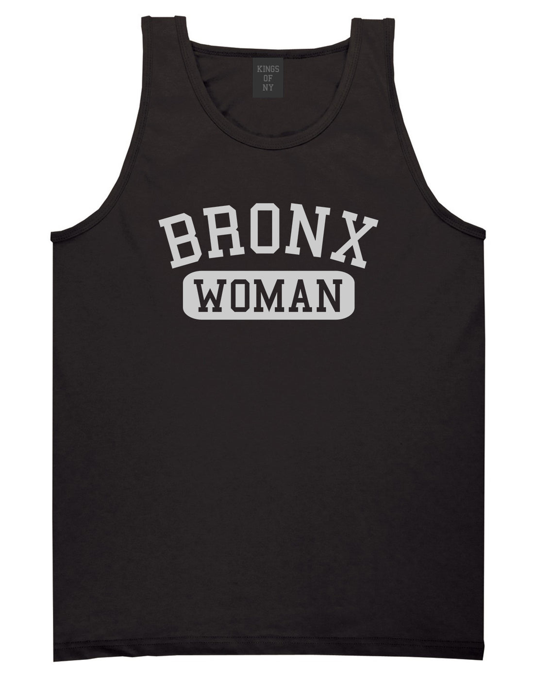 Bronx Woman Mens Tank Top T-Shirt Black
