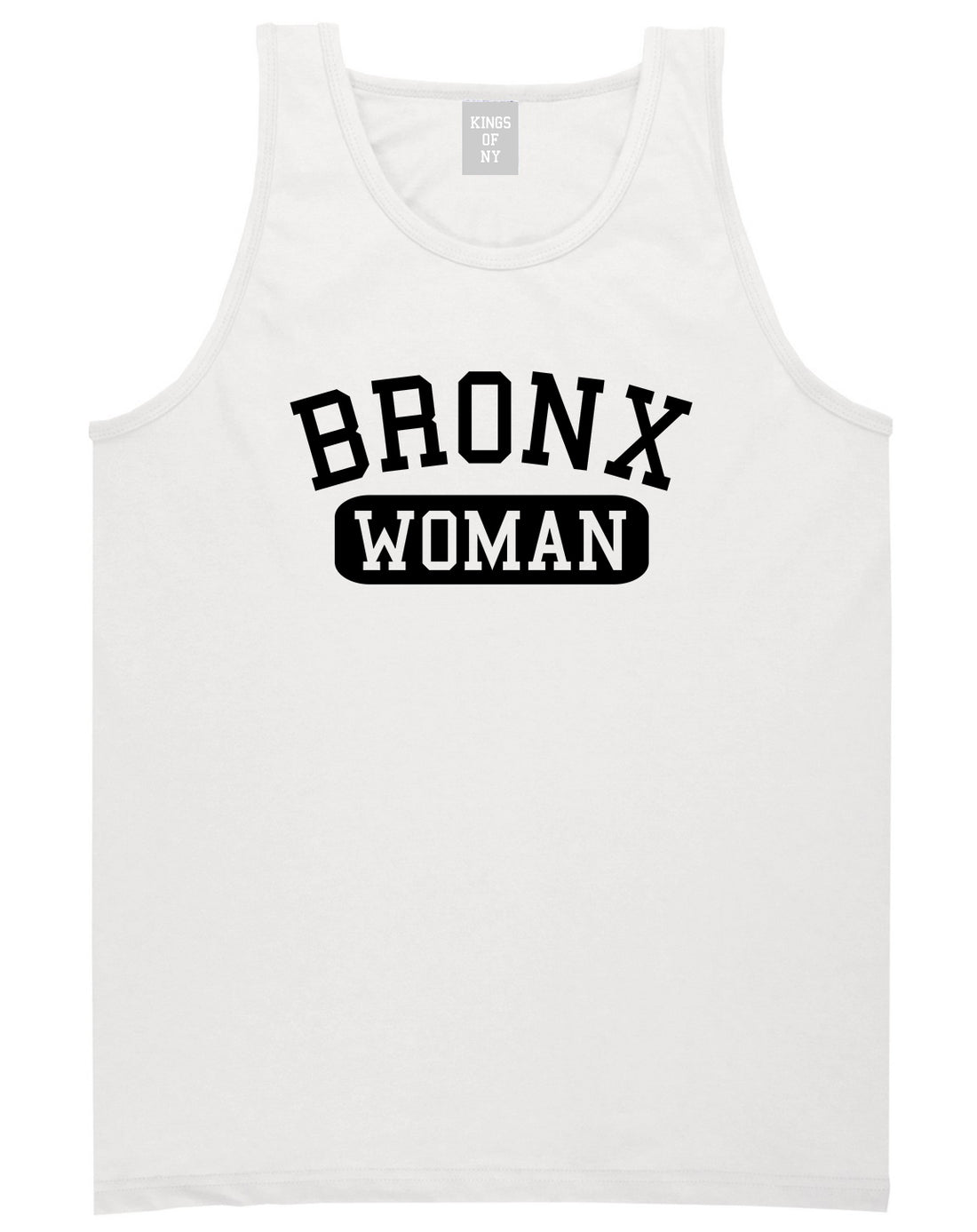 Bronx Woman Mens Tank Top T-Shirt White