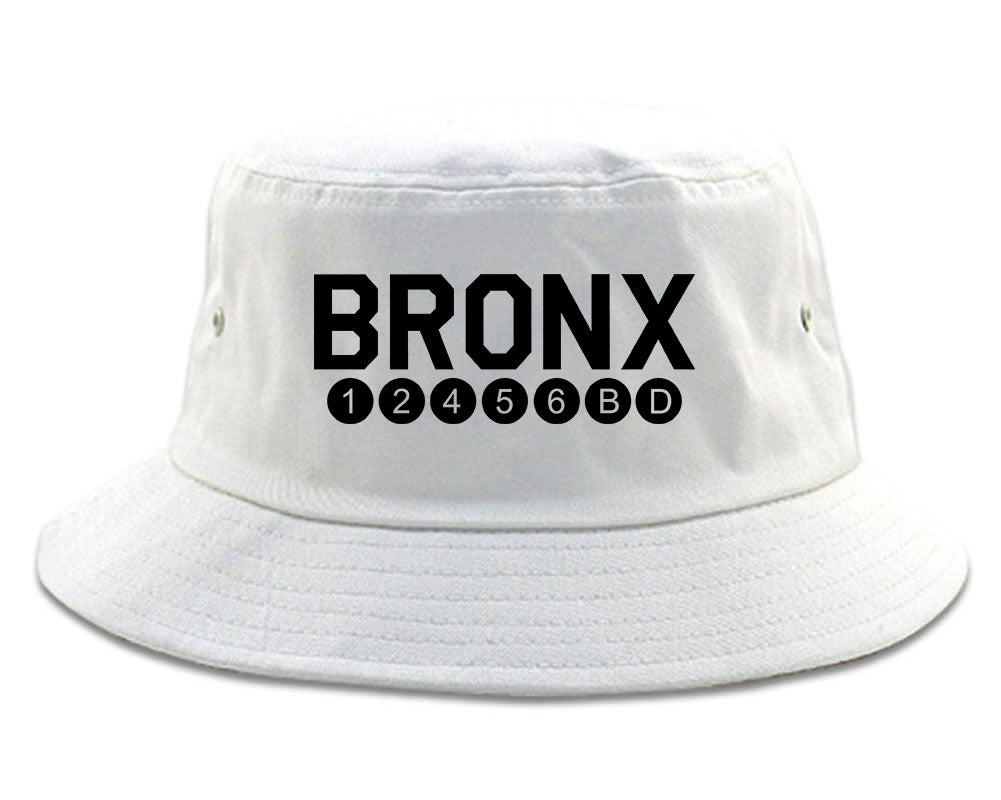 Bronx Transit Logos White Bucket Hat