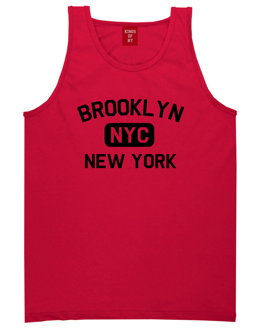 Brooklyn Gym NYC New York Mens Tank Top T-Shirt Red
