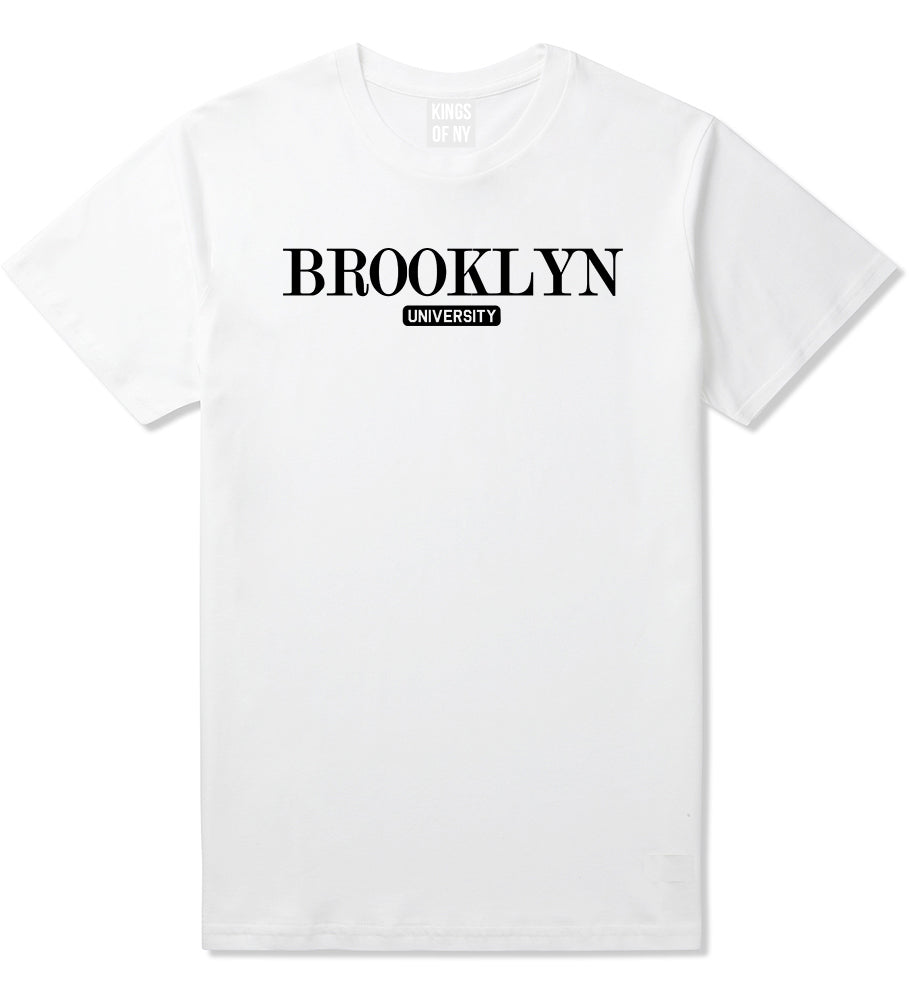 Brooklyn University New York Mens T-Shirt White