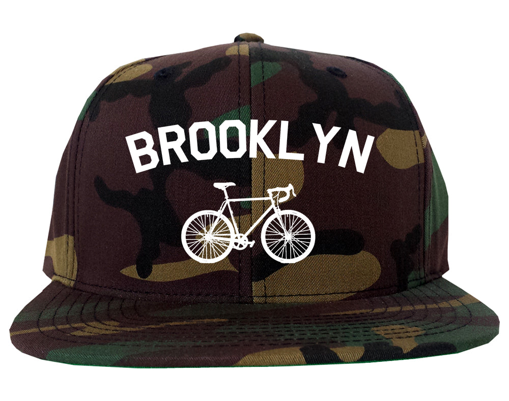 Brooklyn Vintage Bike Cycling Mens Snapback Hat Army Camo