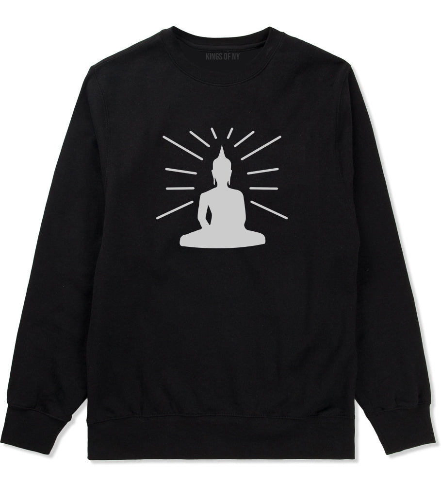 Buddha Black Crewneck Sweatshirt by Kings Of NY