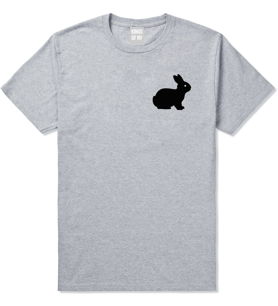 Bunny Rabbit Easter Chest Grey T-Shirt by Kings Of NY