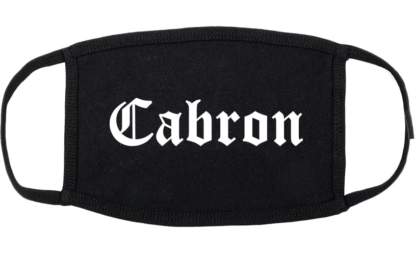 Cabron Spanish Cotton Face Mask Black