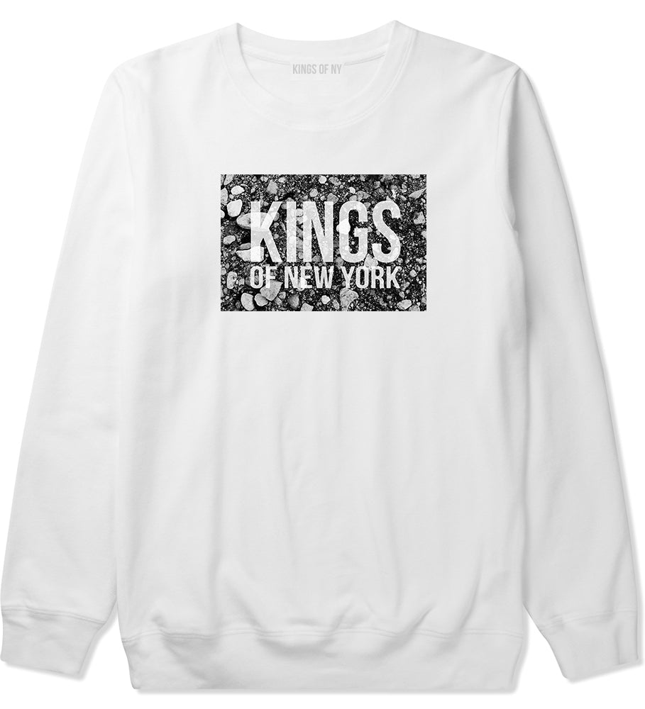Came From The Dirt KONY Mens Crewneck Sweatshirt White