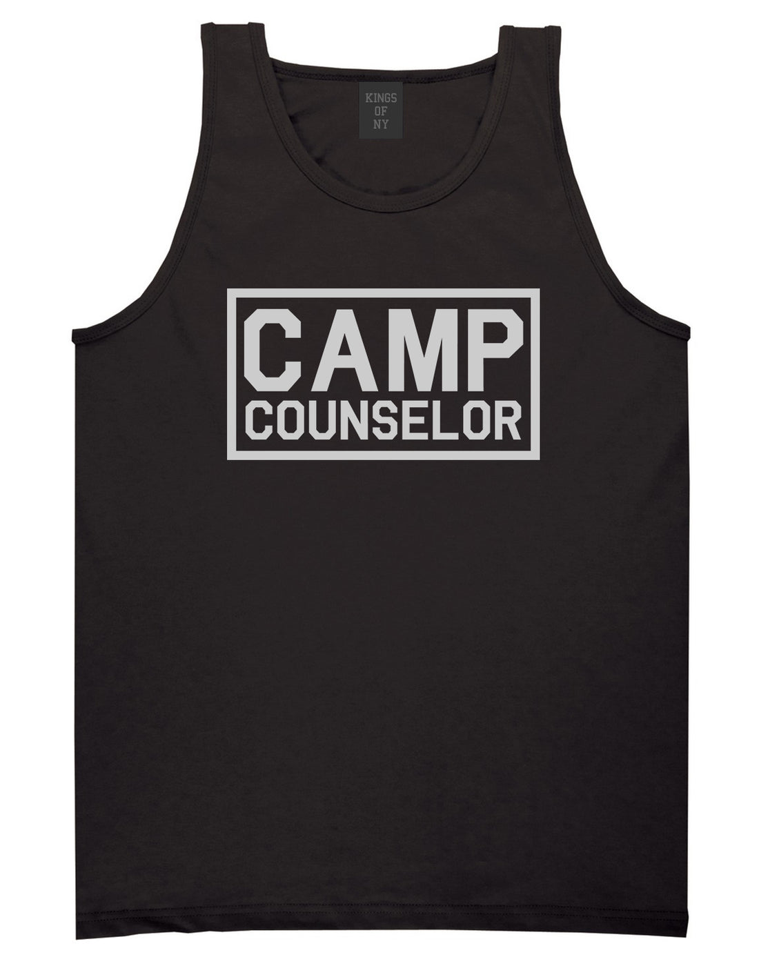Camp Counselor Black Tank Top Shirt by Kings Of NY