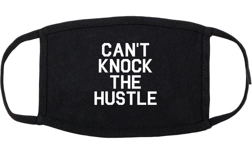 Cant Knock The Hustle Cotton Face Mask Black