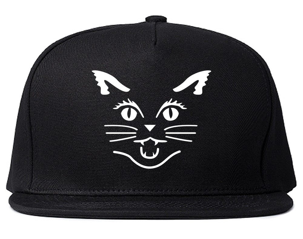 Cat Face Halloween Snapback Hat