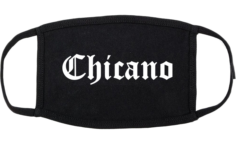 Chicano Mexican Cotton Face Mask Black
