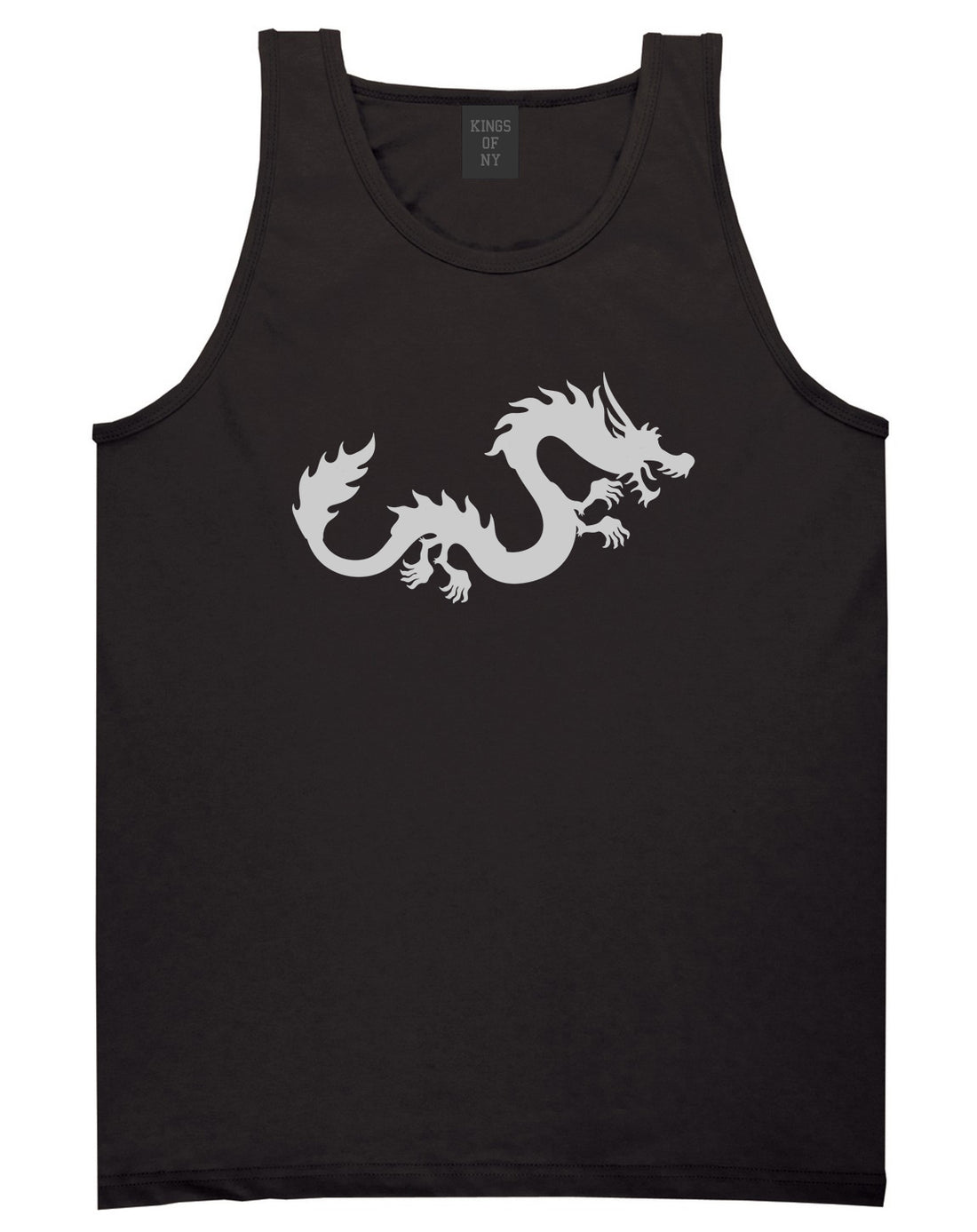 Chinese Dragon Black Tank Top Shirt by Kings Of NY