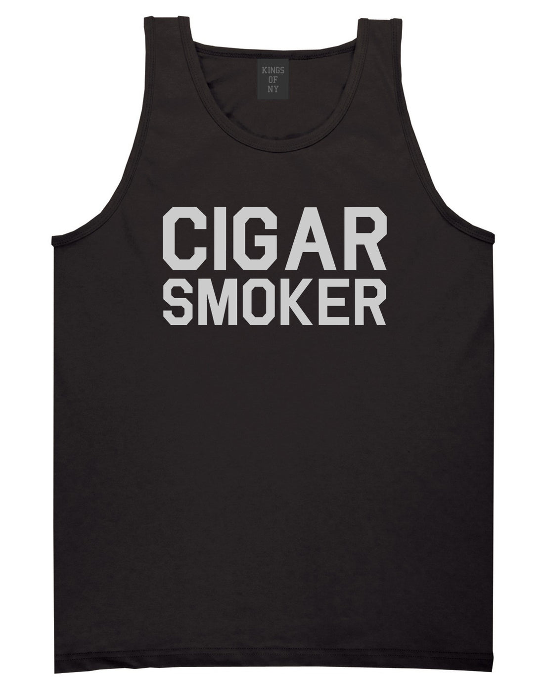 Cigar Smoker Black Tank Top Shirt by Kings Of NY