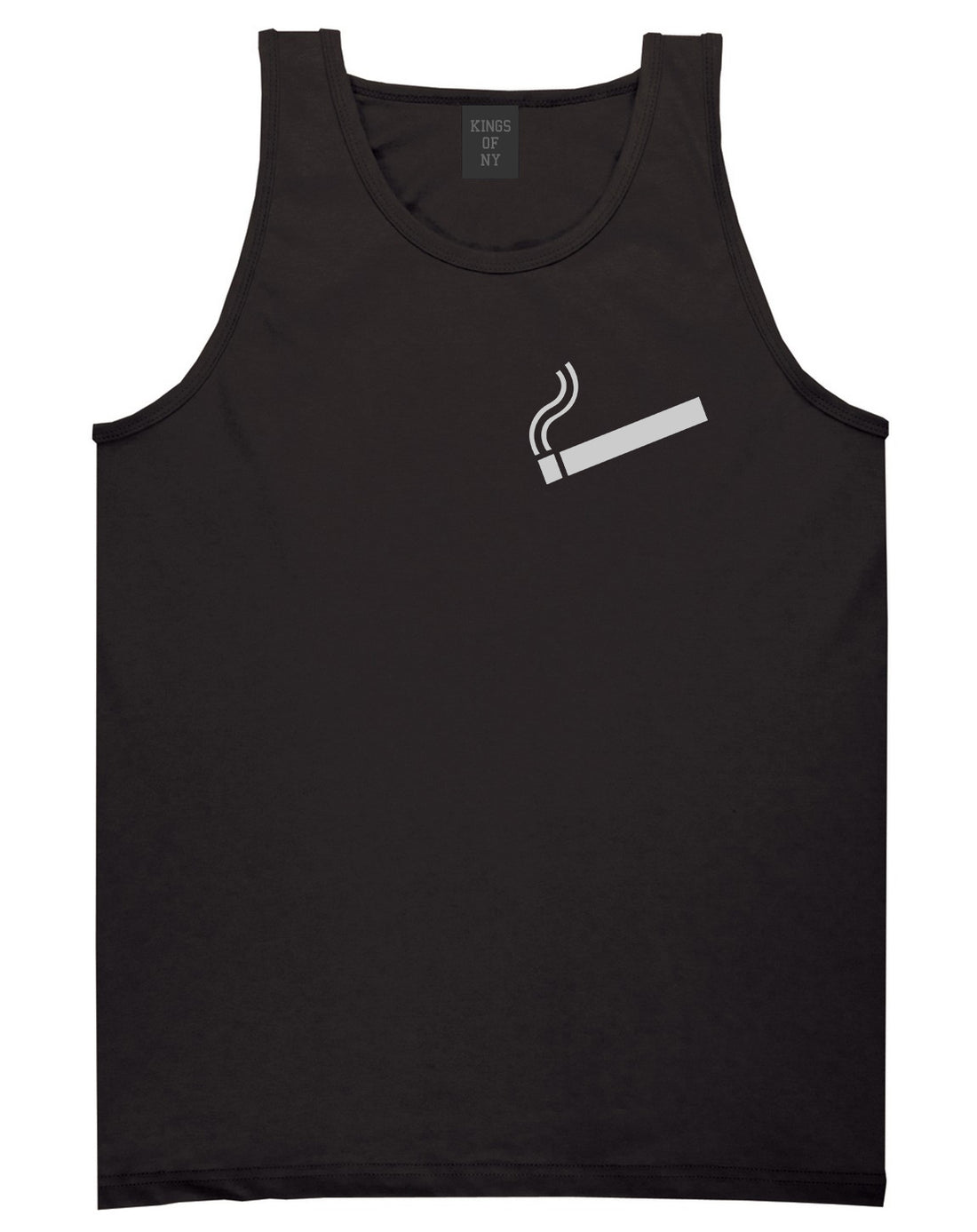 Cigarette Chest Black Tank Top Shirt by Kings Of NY