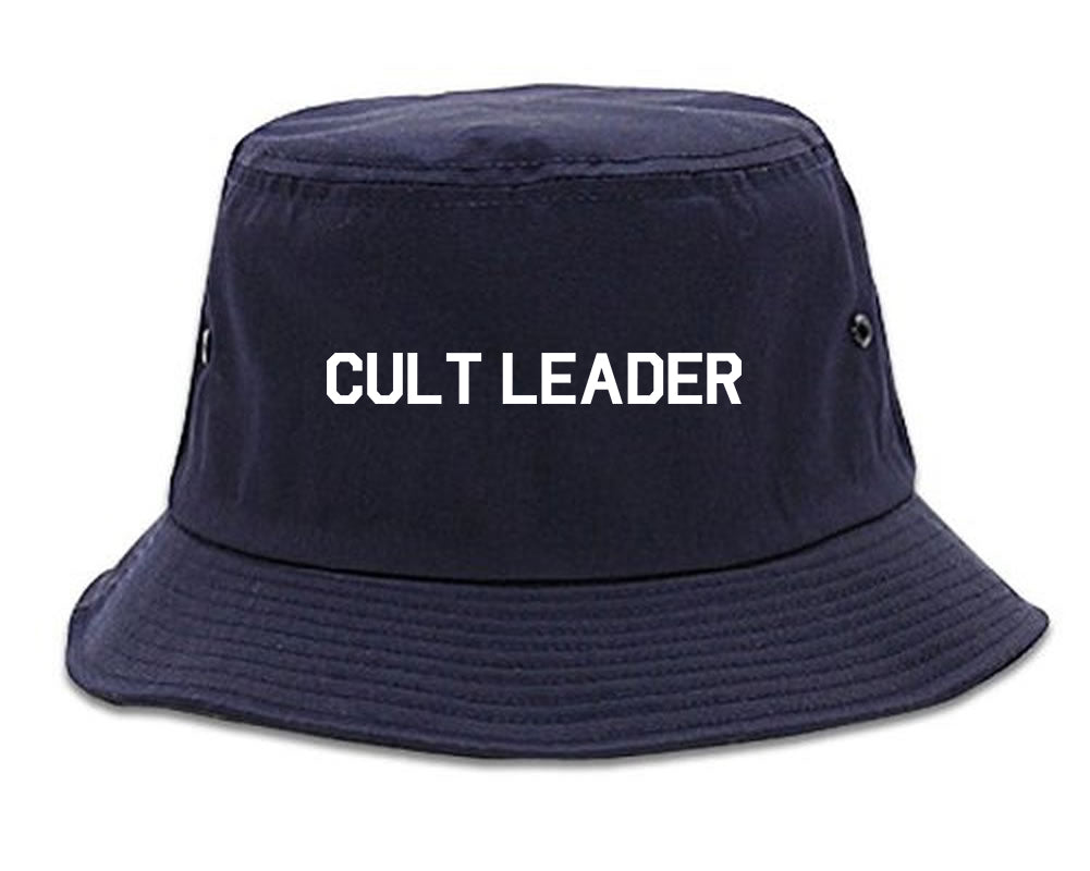 Cult Leader Costume Mens Bucket Hat Navy Blue