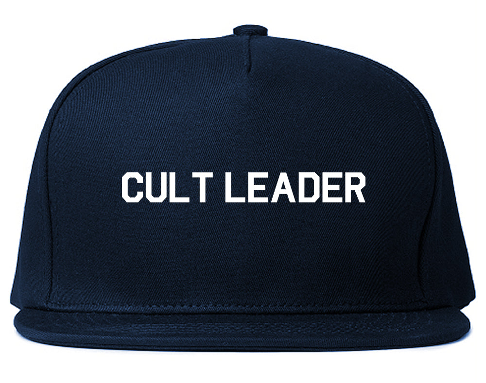 Cult Leader Costume Mens Snapback Hat Navy Blue