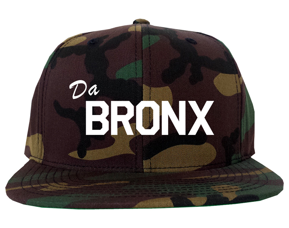 Da Bronx Mens Snapback Hat Camo