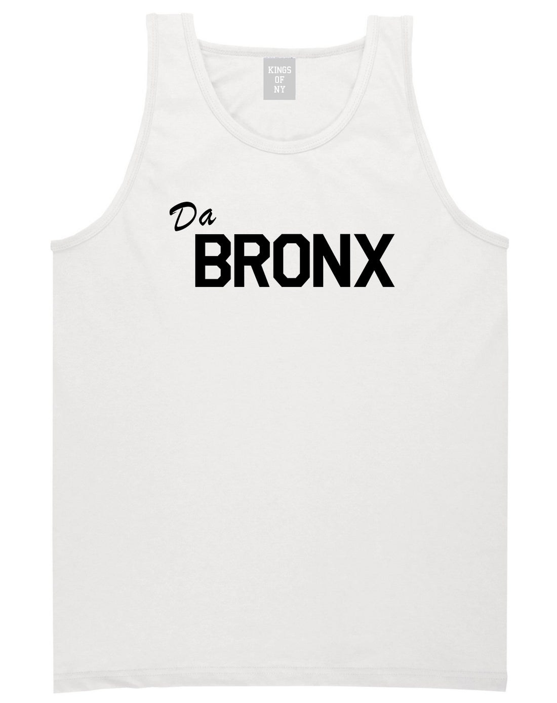 Da Bronx Mens Tank Top Shirt White by Kings Of NY